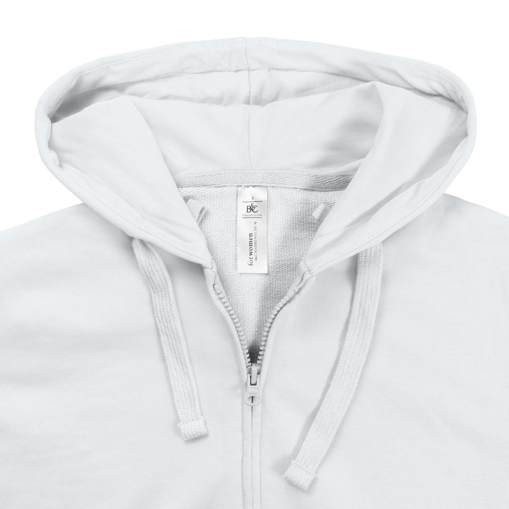 Толстовка женская Hooded Full Zip белая в Пскове