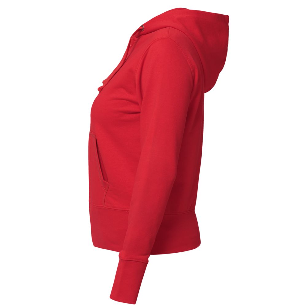 Толстовка женская Hooded Full Zip красная в Пскове